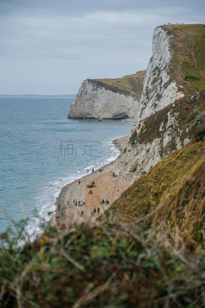 英格兰,多尔多门海滩,侏罗纪海岸,多塞特郡,石灰石,英国,著名景点,自然美,海岸线,波浪