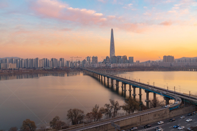 韩国,城市天际线,首尔,商务,照明设备,交通,迅速,现代,著名景点,朝鲜半岛