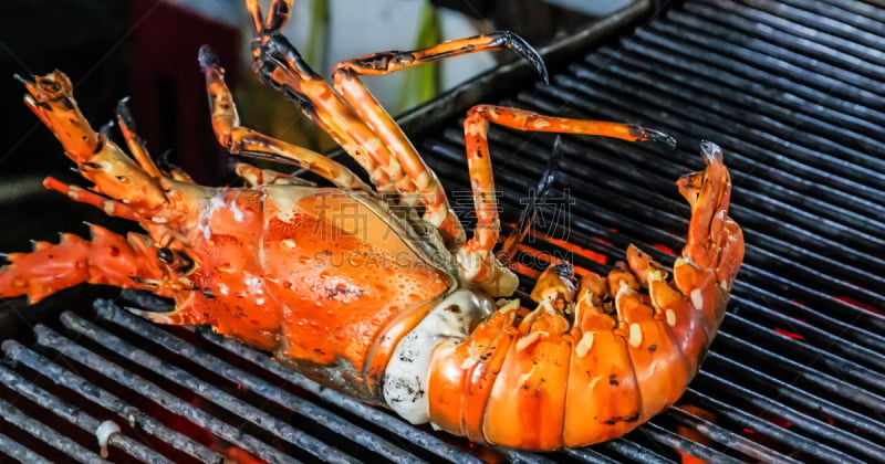 烤肉架,龙虾,背景,蒸菜,炊具,食品,格子烤肉,热,赫蕉属,大篝火