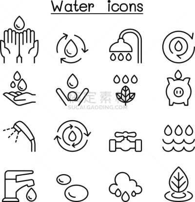 水,细的,线条,图标集,高雅,垂直画幅,天空,绘画插图,轻打,纯净