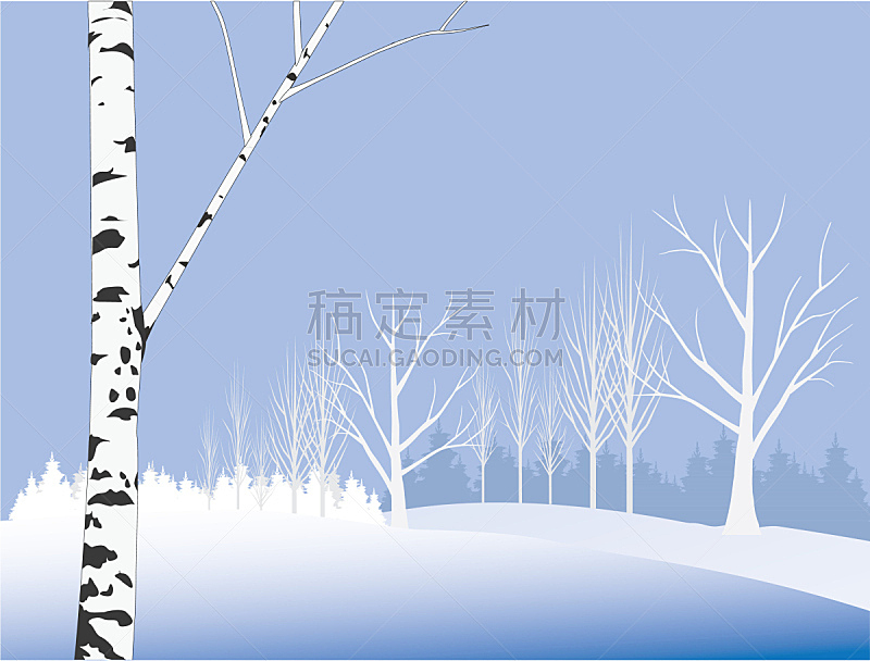 绘画插图,冬天,白昼,贺卡,公园,水平画幅,形状,雪