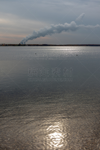 德国,湖,煤,南,发电站,看,褐色,看风景,莱比锡城,矿