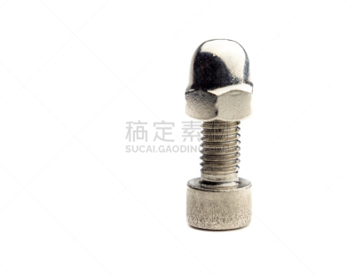 一个人,坚果,螺丝,圆形,不锈钢,背景分离,自由,视力,钢铁,线