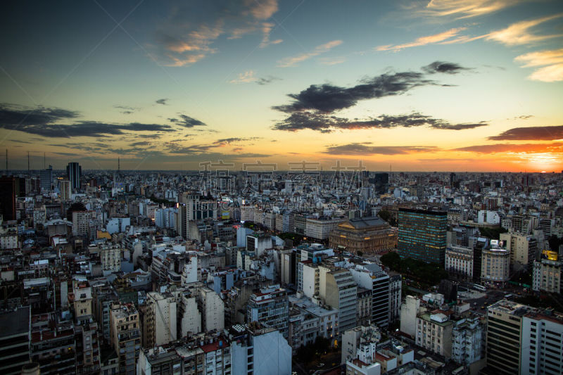 高处,都市风景,夜晚,布宜诺斯艾利斯,数字9,林荫路,特拉华,早晨,切成两分的,黄昏