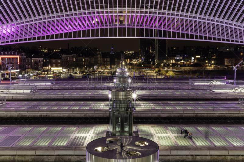 La gare de Liège complètement déserte