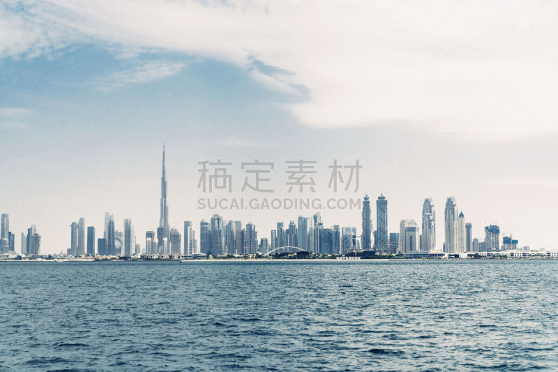 迪拜,都市风景,城市天际线,海洋,华贵,波斯湾,现代,沙漠,阿拉伯风格,户外