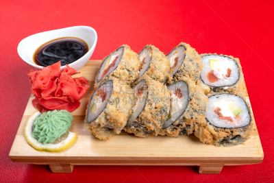 多样,绿芥末酱,塞满了的,生姜,裹面包屑,菜单,日本食品,米,三文鱼,生鱼片寿司