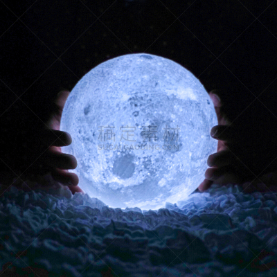 月光,球体,暗色,空间探索,图像处理,泰国,行星,户外,圆形,充满的