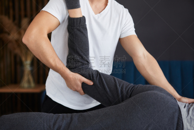 病人,物理疗法,膝,运动员,青年人,恢复,锻炼,震惊,改进