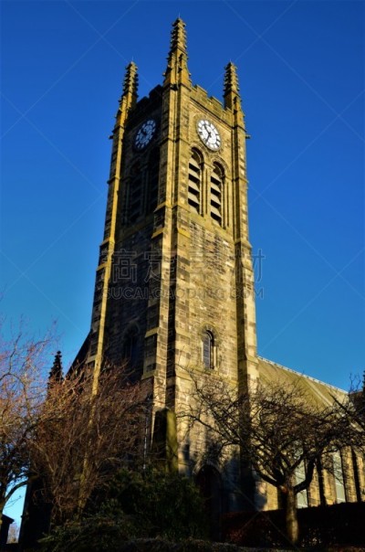著名景点,建筑,苏格兰,钟塔,英国,建筑檐口,哥特式风格,户外,钟,学校