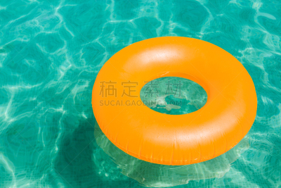 多纳圈,夏天,游泳池,水,蓝色,充气品,橙色,吊环,静水,绿松石色