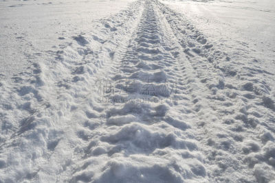雪,雪上汽车运动,冻结的,特写,小路,河流,痕迹,脚印,健康保健,脉搏图
