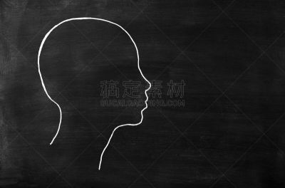 粉笔,黑板,勇敢面对,人,商务,美术工艺,肮脏的,想法,粉笔画,人的脸部