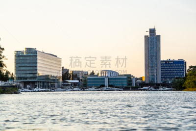 芬兰,埃斯波,高尔夫球运动,金色,拉古娜海滩,赫尔辛基,在之后,钟面,曙暮光,云