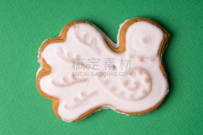 手艺,饼干,绿色背景,浇糖浆,申请表,纹理效果,动物主题,骰子,一个物体