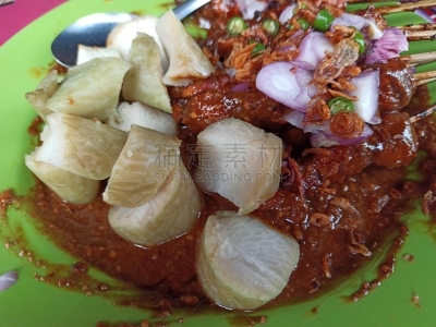 香料,鸡肉沙嗲,马都拉,格子烤肉,传统,食品,米,沙嗲,年糕,主菜