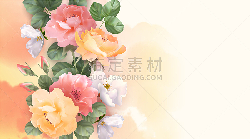 背景,节日,玫瑰,华丽的,贺卡,水彩画颜料,母亲,浪漫,女人,春天