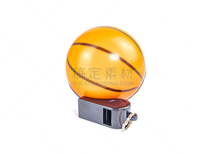 口哨,篮球,裁判,白色背景,篮子,运动,球,策略,进球,模板