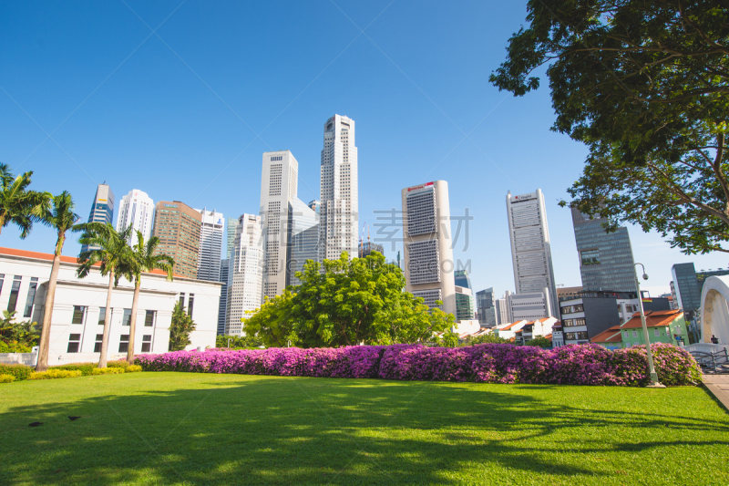 旅游目的地,滨海湾 ,都市风景,新加坡市,广角镜头,桨叉架船,名声,居住区,旅途,黄昏