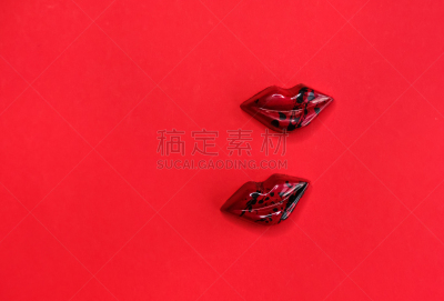 嘴唇,红色,巧克力,可爱的,事件,贺卡,华贵,浪漫,糖果,色彩鲜艳