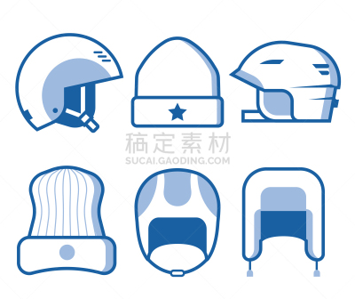 头饰,计算机图标,冬季运动,线条,正面视角,水平画幅,雪,绘画插图,标签,组物体