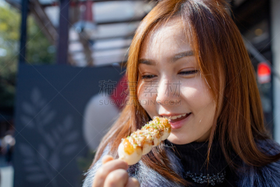 女孩,开胃酱,仅日本人,日本点心,日本食品,糖果,棍,甜点心,儿童