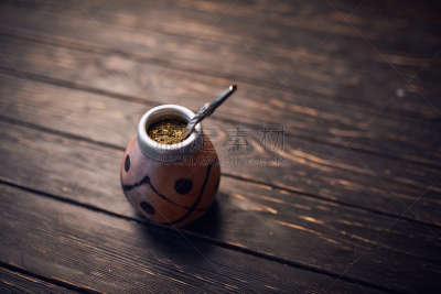 马黛茶,背景,木制,黑色,葫芦,饮料,茶,传统,茶叶,热