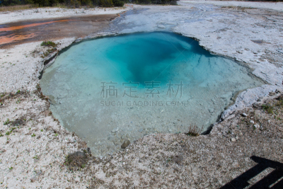 怀俄明,黄石公园,曙暮光,云,仙女瀑布,客轮,低地瀑布,上喷泉盆地,户外,火山口