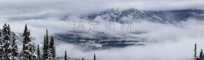 加拿大,惠斯勒,大不列颠哥伦比亚,寒冷,惠斯勒山,灰色,云,雪,公元前,户外