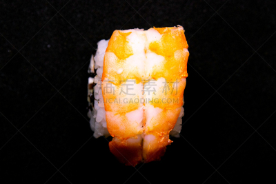 黑色背景,分离着色,人的角色,菜单,米,东方食品,酱汁,餐具,三文鱼,生鱼片寿司