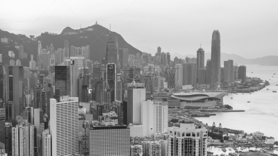 单色调,商务,海港,渡轮,客轮,山顶凌霄阁,银行,户外,天空,建筑