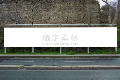 布告栏,古老的,人行道,空白的,背景,反差,围墙,平衡折角灯,路边