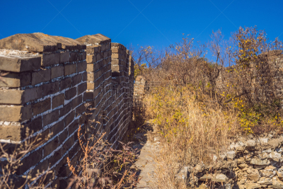 The Great Wall of China. Great Wall of China is a series of fortifications made of stone, brick