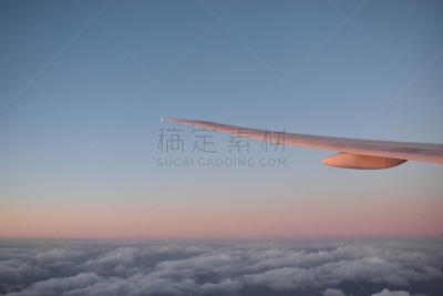 云,自然美,飞机,窗户,天空,机翼,看风景,光,在下面,日落
