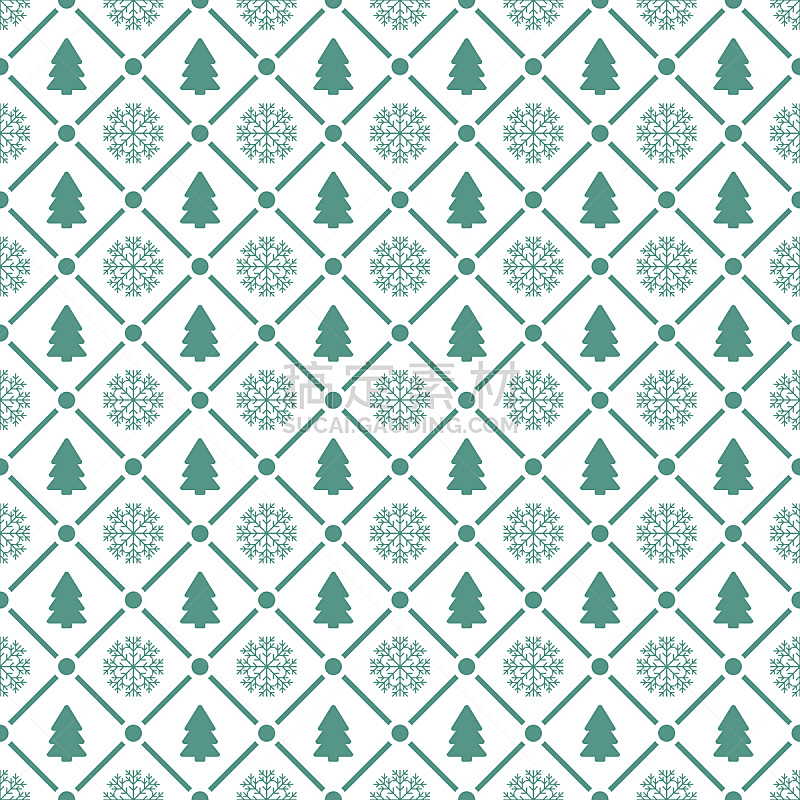 圣诞树,四方连续纹样,雪花,矢量,节日,抽象,背景,新的,形状