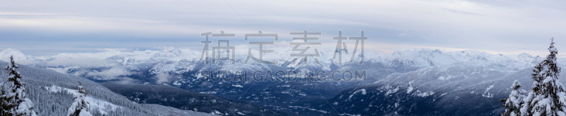 加拿大,惠斯勒,大不列颠哥伦比亚,寒冷,惠斯勒山,灰色,云,黄昏,雪,公元前