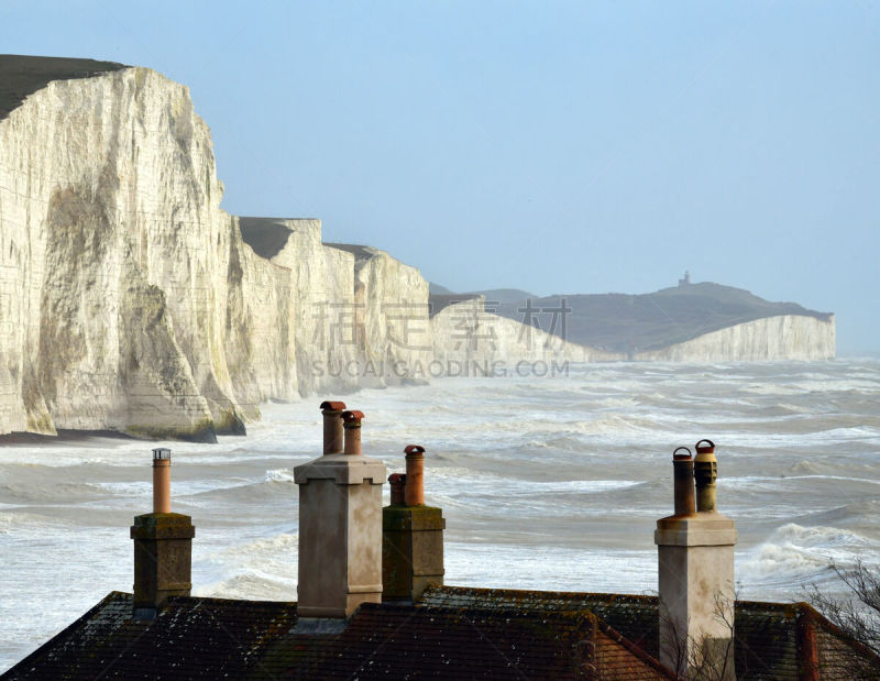 white cliffs,海浪,海鸥,七姐妹郊野公园,云,贝林盖普,南丘,户外,多佛的白色悬崖,小别墅