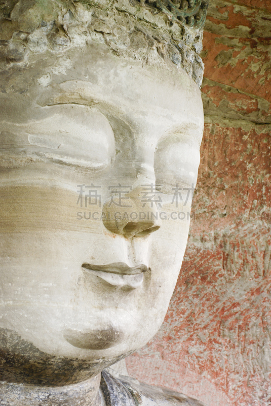 禅宗,佛,宝顶山,重庆,四川省,垂直画幅,灵性,艺术,石材,特写