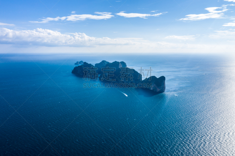 泰国,皮皮群岛,航拍视角,玛雅湾,岛,风景,甲米,鸡尾酒,在上面