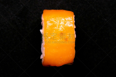 费城,分离着色,黑色背景,菜单,米,东方食品,酱汁,餐具,三文鱼,生鱼片寿司