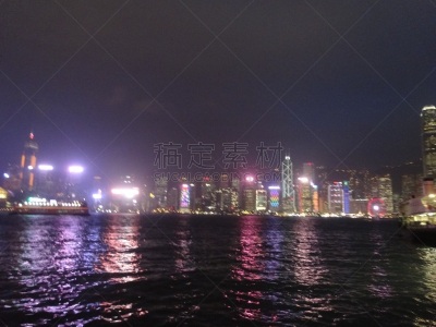 夜晚,无人,九龙湾,九龙半岛,图像,水平画幅,九龙,摄影