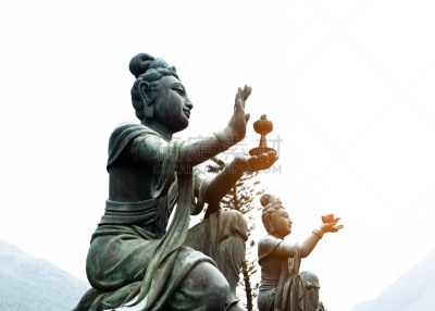 雕像,天坛大佛,女神,佛,户外,青铜,巨大的,远古的,著名景点