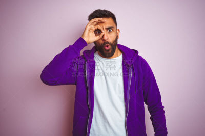 人的眼睛,紫色,惊奇,做手势,面部表情,人的脸部,长袖衫,印度人,男人,青年人