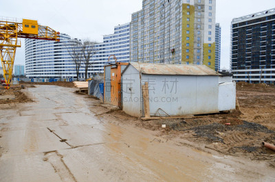黄色,工业,建筑外部,铁,房屋,货物集装箱,现代,高大的,提举,字体