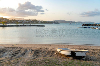 黄昏,圣灵群岛,澳大利亚,艾利海滩,鸡尾酒,长椅,世界遗产,云,主干道,客轮