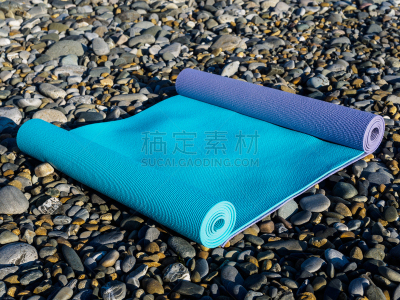 两个物体,运动,瑜伽,海洋,健身垫,普拉提 ,冰块,留白,安全,体操