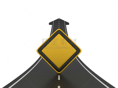空的,三维图形,箭头符号,交通标志,路,商务,警告标志,沥青,云