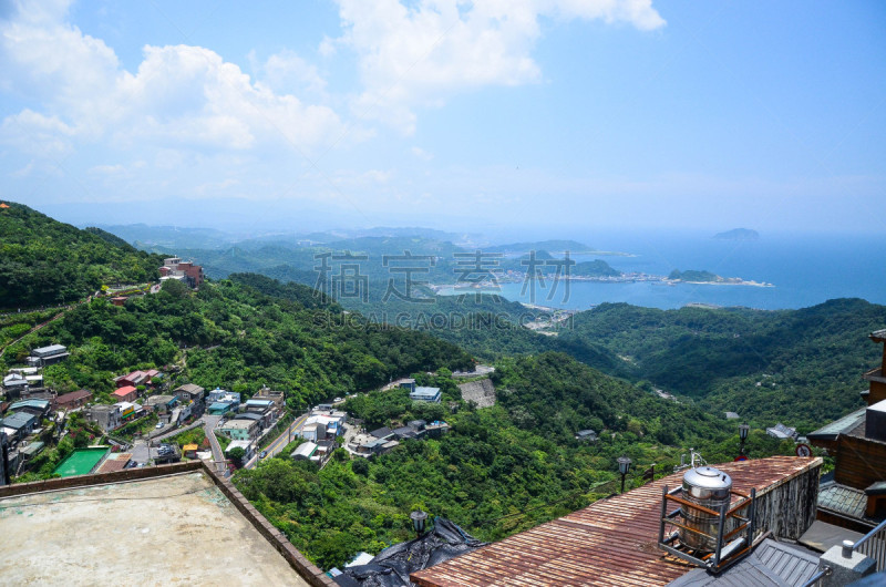 Jiufen, Taiwan - July 1, 2018:Top view of Jiufen Old Street in Taipei Taiwan.