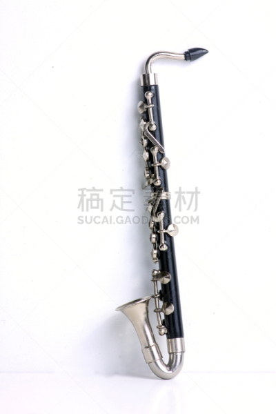 低音单簧管,分离着色,白色背景,管弦乐队,黄铜,管乐器,一个物体,背景分离,风,哨嘴