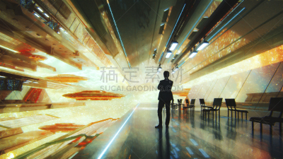 不明飞行物,车站,未来,紧握双手,空间站,太空船,商务,超现实主义的,不耐烦的,背面视角